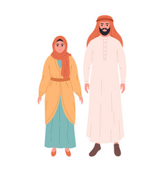 Arabian Couple Muslim Man And Woman