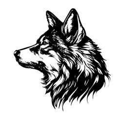 Animal Wolf Wildlife Hand Drawn