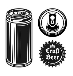 Beer Can And Cap Set Objects