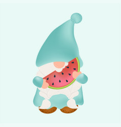 Cute Clipart Gnome In Cartoon Style