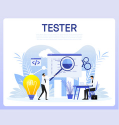 Tester People Great Design For Any Purposes Flat