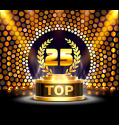 Top 25 Best Podium Award Sign Golden Object