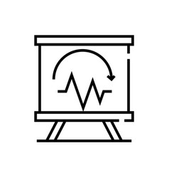 Chart Visualisation Line Icon Concept Sign