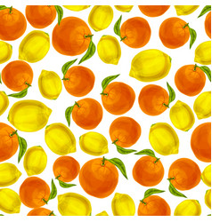 Orange Lemon Seamless Pattern