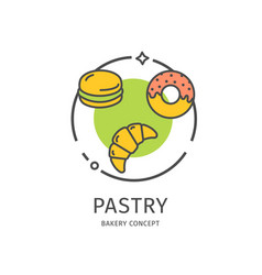 Bakery Thin Line Icon Concept