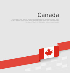 Canada Flag Background Flag Ribbon