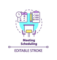 Meeting Scheduling Concept Icon