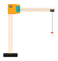 Tall Crane On A White Background