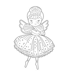 Cute Christmas Ballerina Winter Holiday