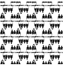 Demonstration Crowd Pattern Seamless