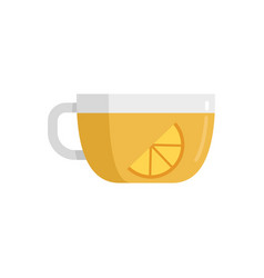 Lemon Tea Cup Icon Flat Hot Drink