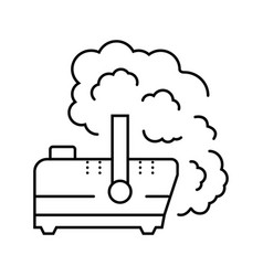 Smoke Machine Disco Party Line Icon