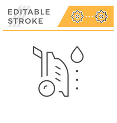 High Pressure Washer Editable Stroke Line Icon