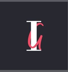 Letter Ia Logo Perfectly Blended Initials