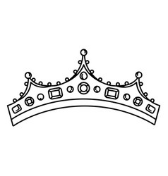 Crown With Jewels Stroke