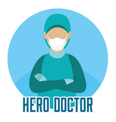 Isolated Medical Hero Doctor Icu