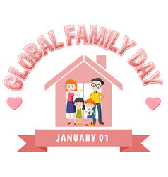 Global Family Day Baner Design