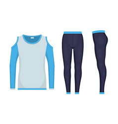 Set Sport Clothes Mockup Isolated