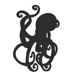 Simple Octopus Silhouette