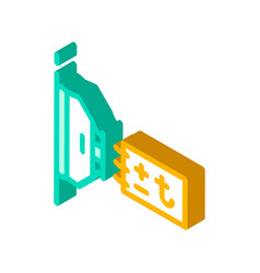 Thermal Sensor Isometric Icon