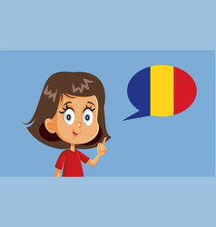 Little Girl Speaking Romanian