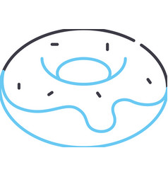 Bagel Line Icon Outline Symbol