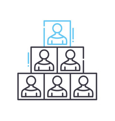 Human Capital Line Icon Outline Symbol