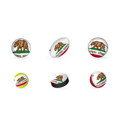 Sports Equipment With Flag California