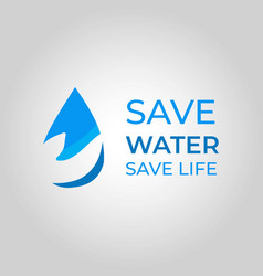 Water Conservation - Save - Badge Or Seal