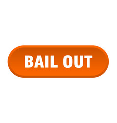 Bail Out Button Out Rounded Orange Sign