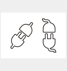 Plug Icon Isolated Electric Connected Clipart