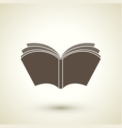 Retro Style Open Book Icon