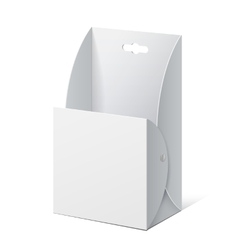 White Cardboard Holder For Brochures