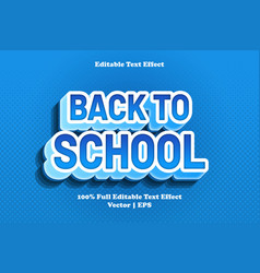 Back To School Editable Text Effect