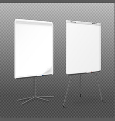 Paper Flip Chart Set With Blank Space For Text