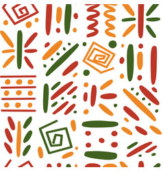 African Ethnic Tribal Seamless Pattern Background