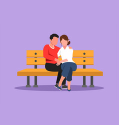 Graphic Flat Design Drawing Romantic Couple