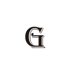 Letter G Double Epic Geometric Symbol Simple Logo