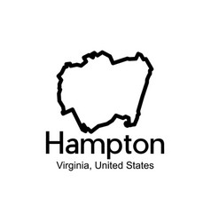 Map Of Hampton Virginia City Design