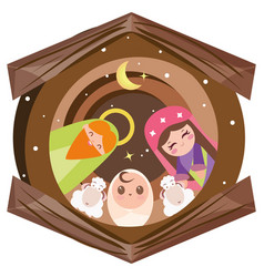 Cute Cartoons Of Jesus Mary And Joseph Stable