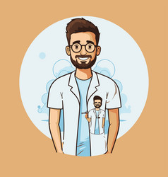 Doctor Cartoon Icon Medical Health Care