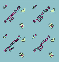 Doodle Seamless Pattern For Valentine S Day