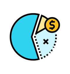 Minimalist Budgeting Lifestyle Color Icon