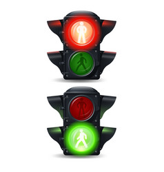 Pedestrian Traffic Lights Set