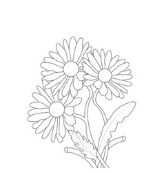 Daisy Flower Coloring Page For Kids