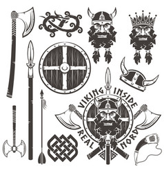 Viking Logo With Warrior