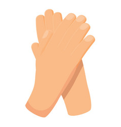 Crowd Hand Clap Icon Cartoon Encourage