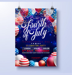 Independence Day Of The Usa Party Flyer