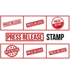 Press Release Rubber Stamp Set