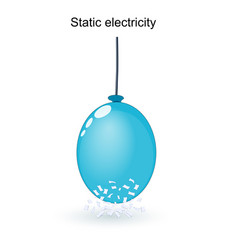 Static Electricity Balloon With Pieces Of Paper